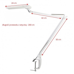 LAMPA LED NA BIURKO MOONLIGHT SENSOR BIAŁA
